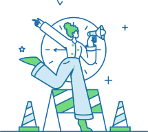 Type 8 Challenger person with loudspeaker